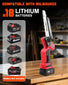 Mini Chainsaw Fits for Milwaukee M18 Battery, NEOTEC 6 Inch & 8 Inch Cordless Electric Chainsaw with Auto Oiler & Tool-Free Tensioner, Brushless Saw for Tree Trimming, Branch Pruning (No Battery) NEOTEC