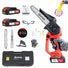 Mini Chainsaw with Battery, 8 inch Electric Chainsaw with 2 * 21V Batteries, Small Chain Saw with Safety Lock and Strong Motor for Tree Trimming, Mini Cordless Electric Chainsaw 800 W Yourfpv.net
