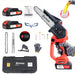 Mini Chainsaw with Battery, 8 inch Electric Chainsaw with 2 * 21V Batteries, Small Chain Saw with Safety Lock and Strong Motor for Tree Trimming, Mini Cordless Electric Chainsaw 800 W Yourfpv.net