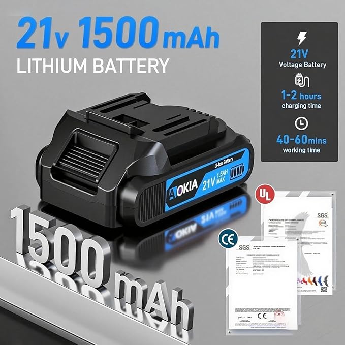 Mini Chainsaw, 4 inch Mini Chainsaw Cordless, Small Hand held Electric Power Chain Saw 1 Battery Powered Operated, Household and Garden for Tree Trimming Wood Cutting, Gifts for Father Husband Men AOKIALLC
