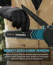 Professional Mini Chainsaw Cordless 8 inch + 6 inch, Electric Chainsaw Cordless with 2x4000mAh Batteries, Upgraded Brushless chainsaw with Auto Oiler for Tree Branch Wood Cutting Velotrex