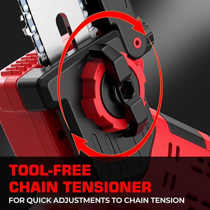 Mini Chainsaw for Milwaukee M18 Battery, Auto-Oiler, 8-Inch and 6-Inch 2-IN-1 Brushless Cordless Pruning Chainsaw, Battery Powered Mini Chainsaw for Wood Cutting, Tree Trimming (only tool) BITOON