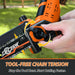 Mini Chainsaw Cordless - DECERK Brushless 6 Inch Electric Chain Saw, Portable Left Handheld Chainsaw Battery Powered for Tree, Branch, Wood, Best Gift Saw Tools for Household & Garden, Men Dad Husband DECERKPROTOOL