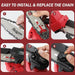 Mini Electric Chainsaw Cordless Brushless, 6 Inch Small Chainsaw Battery Powered, Handheld Chain Saw for Wood Tree Branches Pruning, 4 Chains, 2x 2500 mAh Battery, Garden Tools Christmas Gifts for Dad DEJUNPIOOL