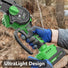 Mini Chainsaw Cordless, 8 Inch & 6 Inch Portable Electric Chain Saw with 2 Battery 8 Chains, Auto Oiler, Battery Powered Small Handheld Saw for Wood Cutting, Tree Trimming, Garden(Green) Yourfpv.net