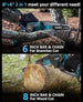 Professional Mini Chainsaw Cordless 8 inch + 6 inch, Electric Chainsaw Cordless with 2x4000mAh Batteries, Upgraded Brushless chainsaw with Auto Oiler for Tree Branch Wood Cutting Velotrex