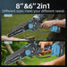 Mini Chainsaw Cordless, 8 Inch & 6 Inch Portable Electric Chain Saw with 2 Battery 8 Chains, Auto Oiler, Battery Powered Small Handheld Saw for Wood Cutting, Tree Trimming, Garden(Blue) Yourfpv.net