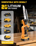 Mini Chainsaw Cordless Fit for Dewalt Battery 20V MAX, NEOTEC 6 Inch & 8 Inch electric Chainsaw with Auto Oiler & Tool-Free Tensioner, Brushless Saw for Tree Trimming,Branch Pruning (NO Battery) NEOTEC