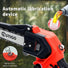 Mini Chainsaw with Battery, 8 inch Electric Chainsaw with 2 * 21V Batteries, Small Chain Saw with Safety Lock and Strong Motor for Tree Trimming, Mini Cordless Electric Chainsaw 800 W Yourfpv.net