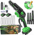 Mini Chainsaw Cordless, 8 Inch & 6 Inch Portable Electric Chain Saw with 2 Battery 8 Chains, Auto Oiler, Battery Powered Small Handheld Saw for Wood Cutting, Tree Trimming, Garden(Green) Yourfpv.net