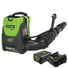 60V 550 CFM Cordless Battery Backpack Blower w/ 5.0Ah Battery & Charger greenworkstools