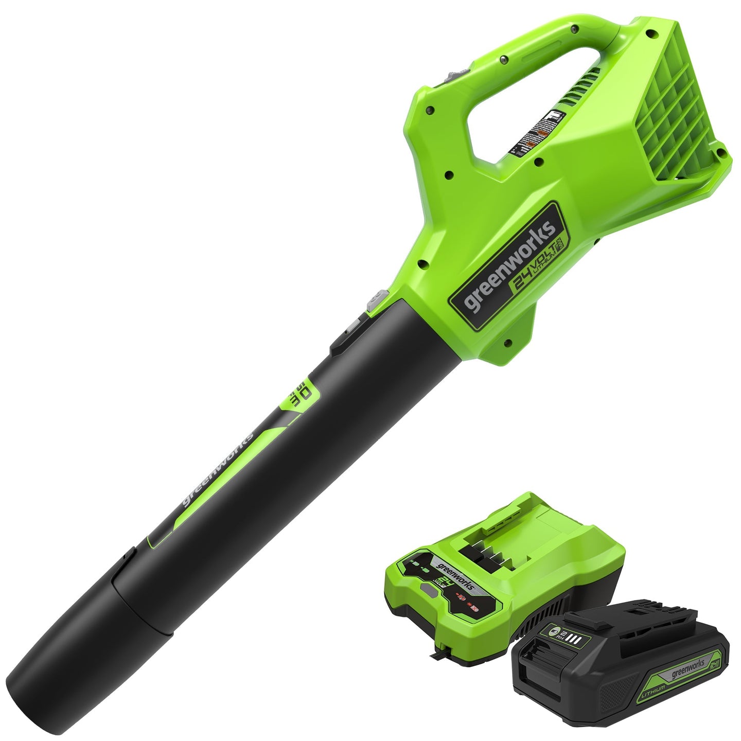 48V (24V x 2) 21" Cordless Battery Self-Propelled Mower & Blower Combo Kit w/ (3) Batteries & Chargers greenworkstools