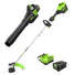 80V 16" Cordless Battery String Trimmer and 730 CFM Leaf Blower Combo Kit: 2.5 Ah Battery and Charger greenworkstools