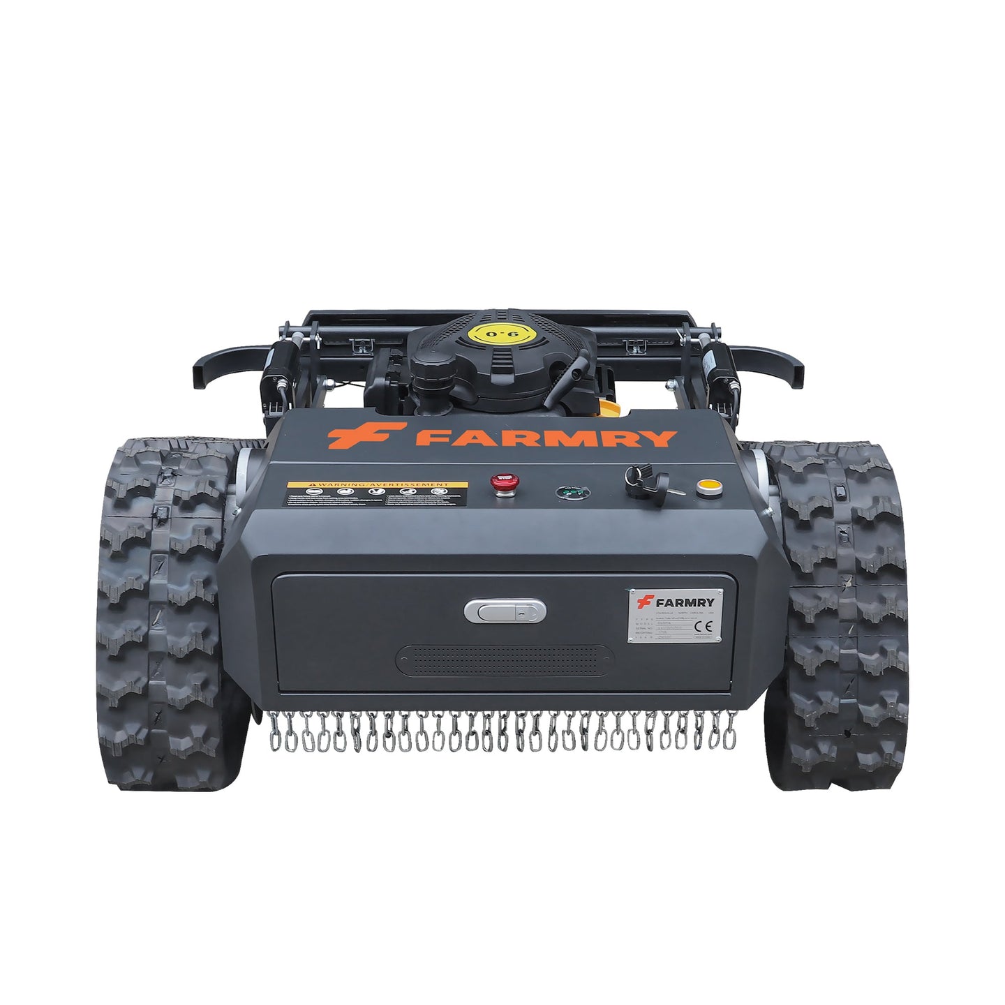 Farmry RM20 Remote-Controlled Tracked Slope Mower — 20.9″ Cut, 35° Slope, 6.1 HP (EPA) Farmry