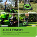 80V 21" Cordless Battery 4-in-1 Self-Propelled Lawn Mower and 700CFM Blower Combo Kit: 5.0 Ah Battery and 6A Charger greenworkstools