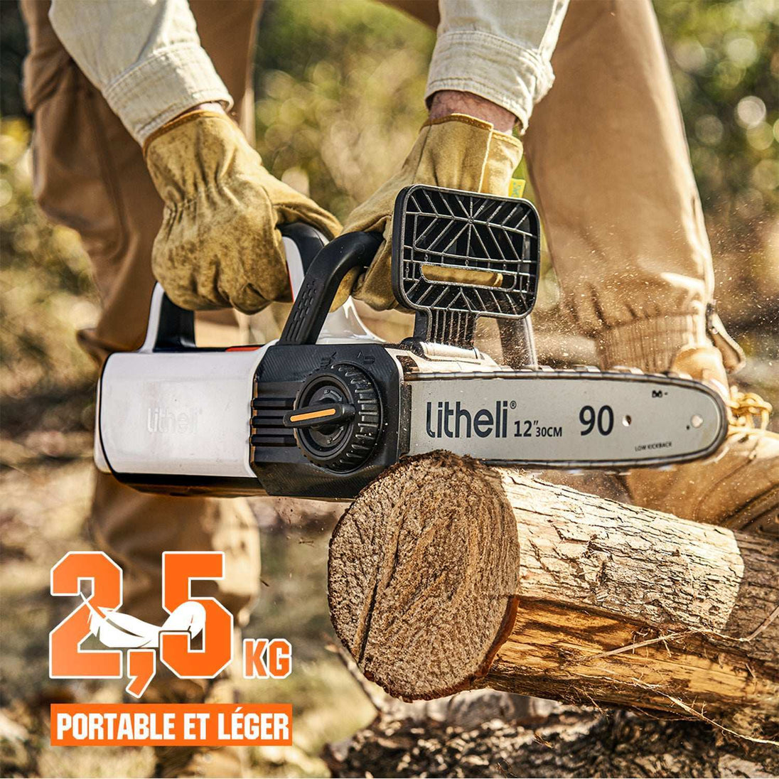 Litheli U20 40V 2×2.0Ah Brushless Chainsaw(Tool Only) Litheli