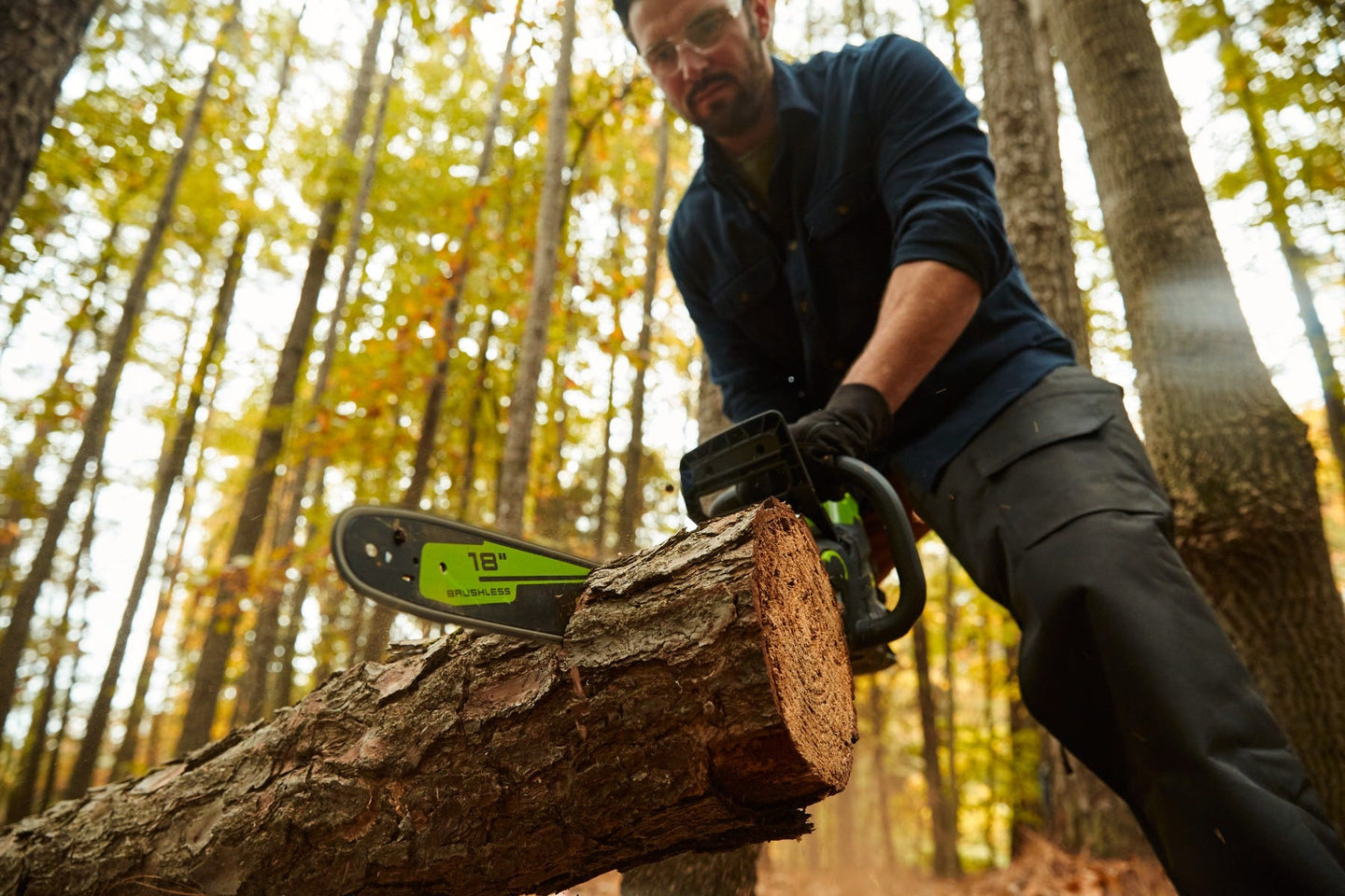80V 18" Cordless Battery Chainsaw and 10" Pole Saw Combo Kit: 4.0 Ah Battery and Rapid Charger greenworkstools