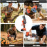 Mini Chainsaw, 4 inch Mini Chainsaw Cordless, Small Hand held Electric Power Chain Saw Battery Powered Operated, Household and Garden for Tree Trimming Wood Cutting, Gifts for Father Husband Men AOKIALLC