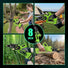 Mini Chainsaw 8inch, Chainsaw Cordless w Automatic Oiler, Handheld Electric Power Chain Saw w Security Lock, Brushless Motor,Chainsaws for Wood/Trees Trimming (Green - 2 batteries, 8 INCH) Yourfpv.net