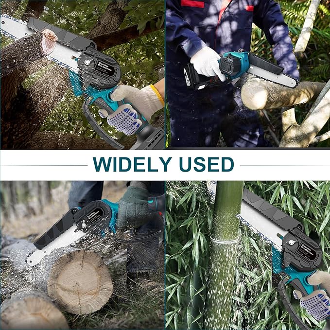 Mini Chainsaw for M-akita 18V Battery, 600 W Brushless Chainsaw Electric 6 Inches, Battery Chainsaws Hand Chainsaw for Garden Shears, Wood Cutting（No Battery） Edtran