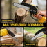 Mini Chainsaw Cordless Fit for DeWalt Battery 20V, 6-Inch & 4-Inch 2-in-1 Electric Chainsaw with Auto Oiling, 5m/s Chain Speed & Safety Lock, Lightweight for Branch Pruning, Tree Trimming (NO Battery) Yourfpv.net