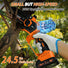 Mini Chainsaw Cordless - DECERK Brushless 6 Inch Electric Chain Saw, Portable Left Handheld Chainsaw Battery Powered for Tree, Branch, Wood, Best Gift Saw Tools for Household & Garden, Men Dad Husband DECERKPROTOOL