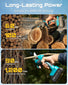 SEESII Mini Chainsaw & Electric Pruning Shears Combo, 6-inch Brushless Handheld Power Chain Saw, 1.2??Cutting Cordless Pruner for Tree Trimming, Tools Kit with 2x2000mAh Batteries, Fast Charger Seesii