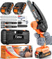 Tietoc Mini Chainsaw 6 Inch Cordless, Portable Electric Chain Saw Small Handheld Battery Powered Super Saws, Gifts for Men Women, Birthday Gift for Dad Fathers Husband Him Her Mom Mothers Grandparent TIETOC