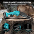 Seesii Mini Chainsaw 8-inch, Mini Chainsaw Cordless Tool Set, Battery Chainsaw with 2x 4.0Ah Batteries, Handheld Electric Power Chain Saw with Oiler, Safety Lock for Tree Trimming,Wood Cutting Seesii