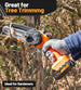Tietoc Mini Chainsaw 6 Inch Cordless, Portable Electric Chain Saw Small Handheld Battery Powered Super Saws, Gifts for Men Women, Birthday Gift for Dad Fathers Husband Him Her Mom Mothers Grandparent TIETOC