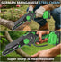 Mini Chainsaw Cordless, 8 Inch & 6 Inch Portable Electric Chain Saw with 2 Battery 8 Chains, Auto Oiler, Battery Powered Small Handheld Saw for Wood Cutting, Tree Trimming, Garden(Green) Yourfpv.net