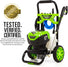 2300 PSI Pressure Washer, 12" Surface Cleaner Combo Kit greenworkstools