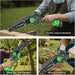 Mini Chainsaw Cordless, 8 Inch & 6 Inch Portable Electric Chain Saw with 2 Battery 8 Chains, Auto Oiler, Battery Powered Small Handheld Saw for Wood Cutting, Tree Trimming, Garden(Green) Yourfpv.net