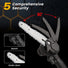 Mini Chainsaw Kit, 4-Inch+6-Inch Adjustable Cordless Handheld Chain Saw with 2 Rechargeable 21V 2000mAh Battery, 4 Chains, Tool Box Set, Hand Held Power Chain Saws DANNY'S HOME GOODS