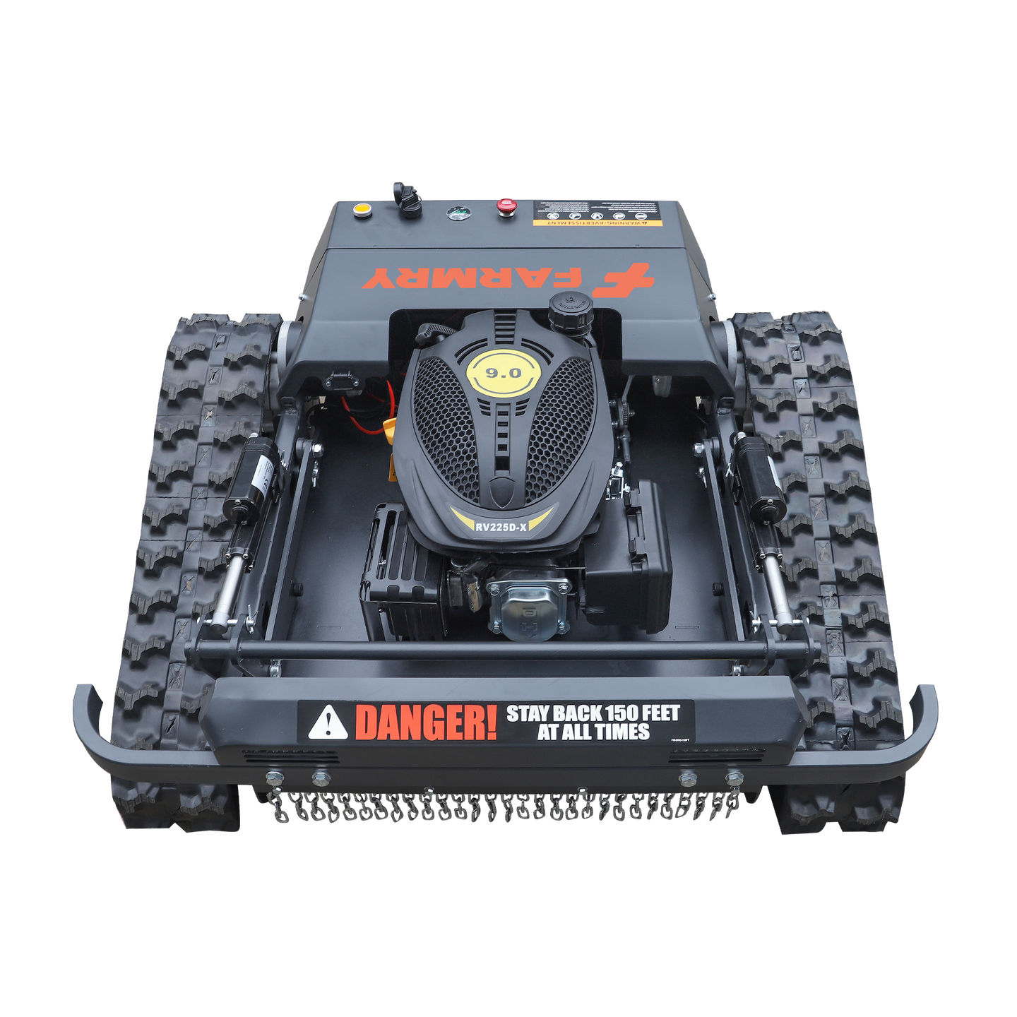 Farmry RM20 Remote-Controlled Tracked Slope Mower — 20.9″ Cut, 35° Slope, 6.1 HP (EPA) Farmry