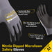 COOLJOB 3/12 Pairs Safety Work Gloves Microfoam Nitrile Rubber Coated, Touchscreen COOLJOB