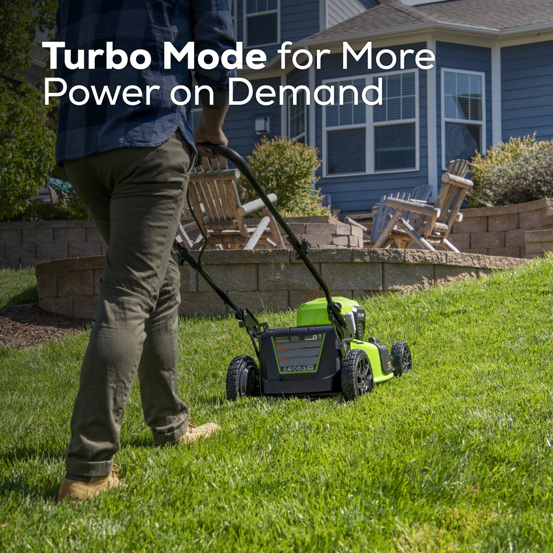 48V (24V x 2) 20" Cordless Battery Push Mower 3PC Combo Kit: (2) 4.0 Ah USB Batteries,(1) 2.0 Ah Battery,(1) Dual-Port Rapid Charger and (1) Charger greenworkstools