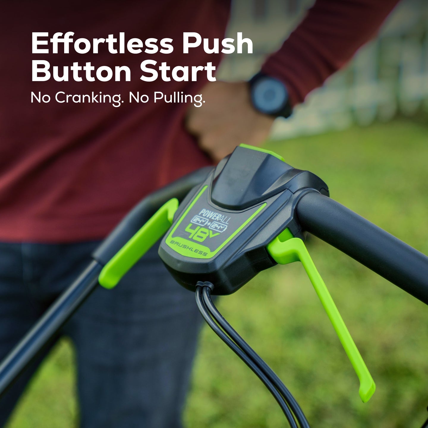 48V (24V x 2) 20" Cordless Battery Push Mower 3PC Combo Kit: (2) 4.0 Ah USB Batteries,(1) 2.0 Ah Battery,(1) Dual-Port Rapid Charger and (1) Charger greenworkstools