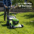 48V (24V x 2) 20" Cordless Battery Push Mower 3PC Combo Kit: (2) 4.0 Ah USB Batteries,(1) 2.0 Ah Battery,(1) Dual-Port Rapid Charger and (1) Charger greenworkstools