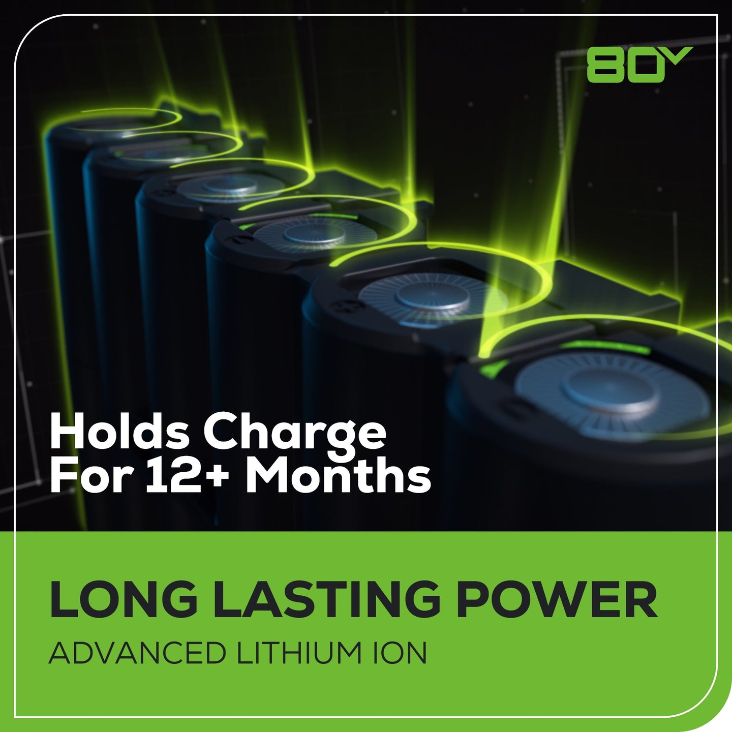 80V 750 CFM Cordless Battery Single Port Backpack Blower, 8Ah Battery and 6A Charger Greenworks