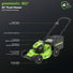 80V 21" Cordless Battery 3-in-1 Push Mower 3pc Combo Kit: (2) 2.0 Ah Batteries and Rapid Charger greenworkstools
