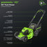40V 20" Cordless Battery Push Mower 3pc Combo Kit: 4.0 Ah Battery and Charger greenworkstools