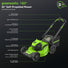 40V 21" Cordless Battery Self-Propelled Mower 3pc Combo Kit: 5.0 Ah Battery and Charger greenworkstools