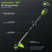 80V 16" Cordless Battery String Trimmer and 8" Edger Combo Kit: 2.0 Ah Battery and Charger greenworkstools