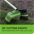 80V 16" Cordless Battery String Trimmer and 8" Edger Combo Kit: 2.0 Ah Battery and Charger greenworkstools