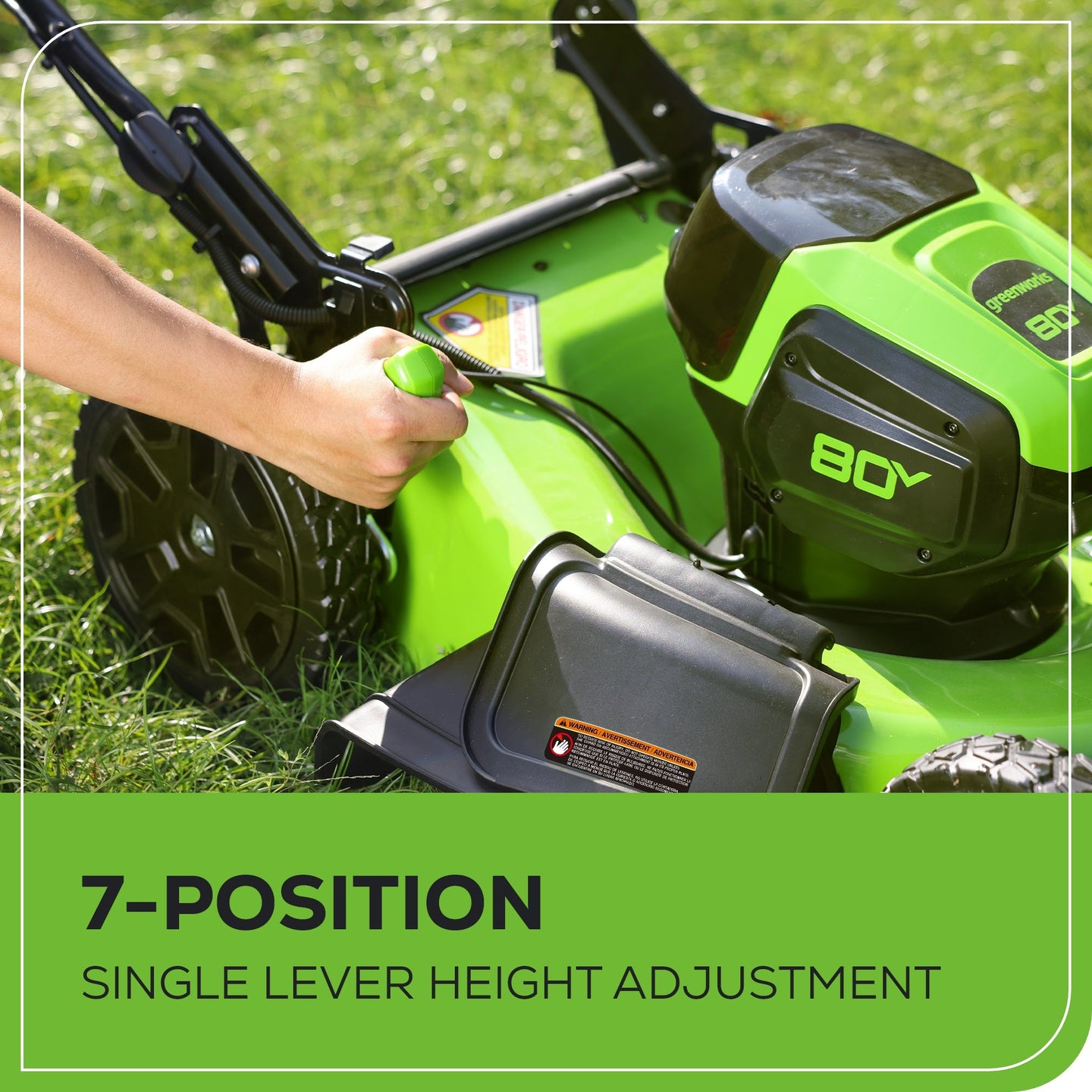 80V 21" Cordless Battery 3-in-1 Push Mower 3pc Combo Kit: (2) 2.0 Ah Batteries and Rapid Charger greenworkstools