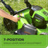 80V 21" Cordless Battery 3-in-1 Push Mower 3pc Combo Kit: (2) 2.0 Ah Batteries and Rapid Charger greenworkstools