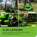 40V 20" Cordless Battery Push Mower 3pc Combo Kit: 4.0 Ah Battery and Charger greenworkstools