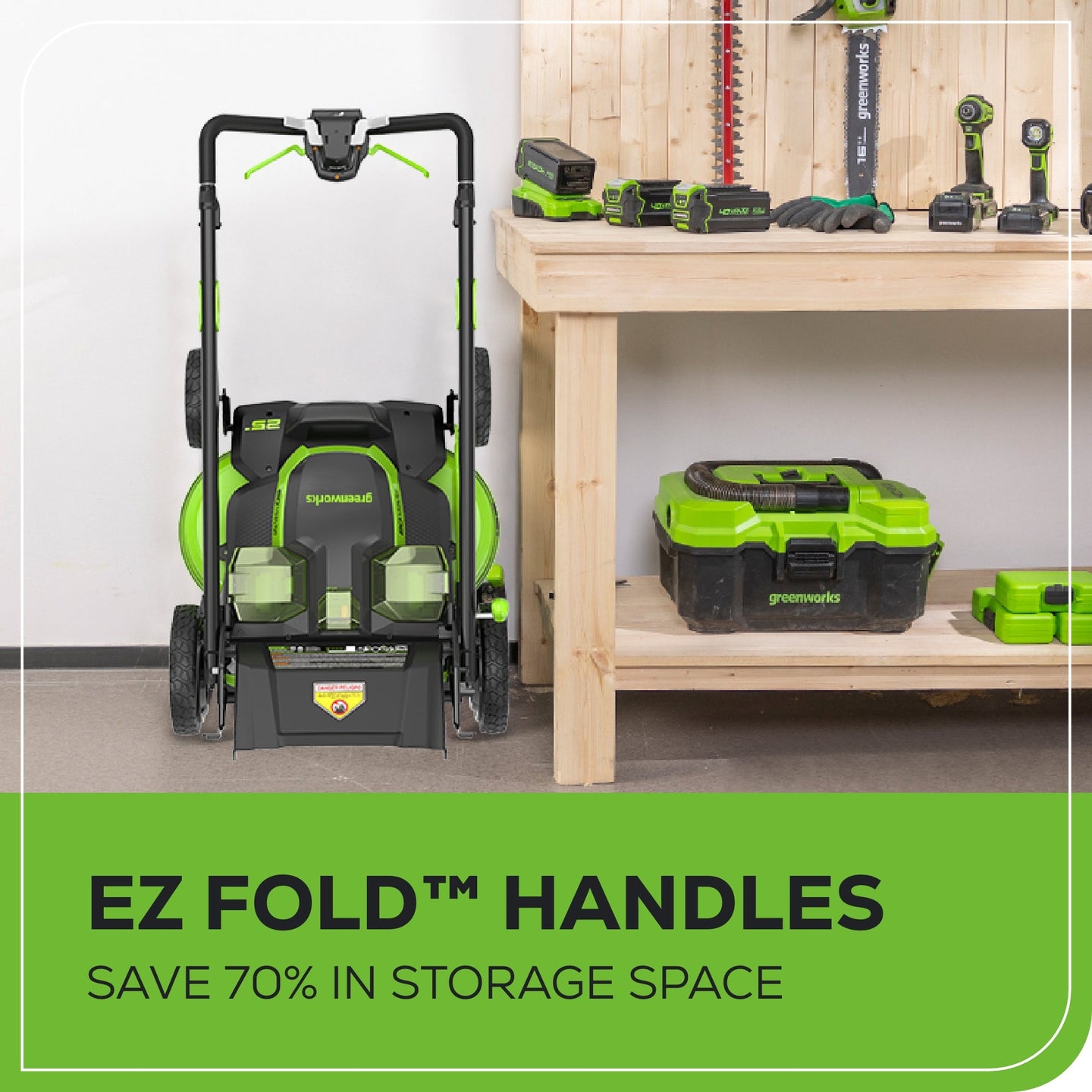80V 25" Cordless Battery Dual Blade Self-Propelled Mower 3PC Combo Kit, (1) 4.0 Ah Battery, (1) 2.5 Ah and (2) Rapid Charger greenworkstools