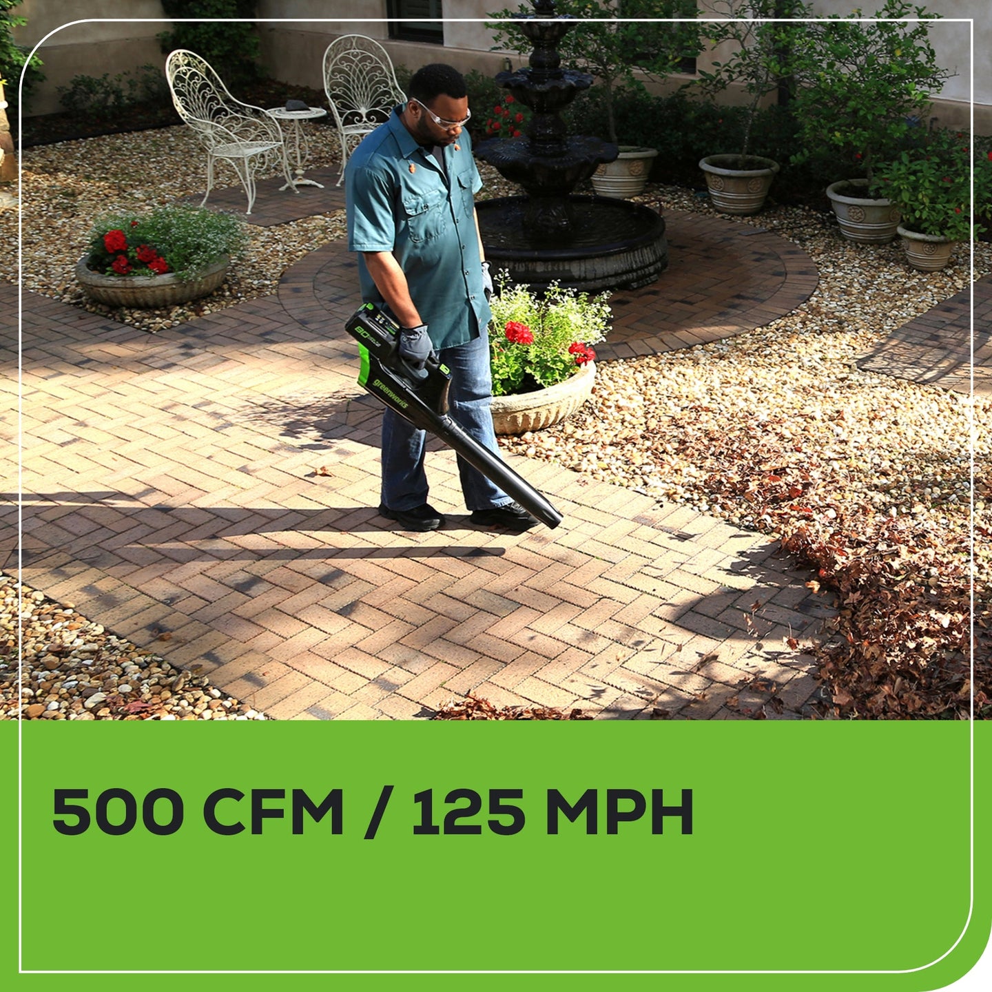 80V 21" Cordless Battery 3-in-1 Push Mower 3pc Combo Kit: (2) 2.0 Ah Batteries and Rapid Charger greenworkstools